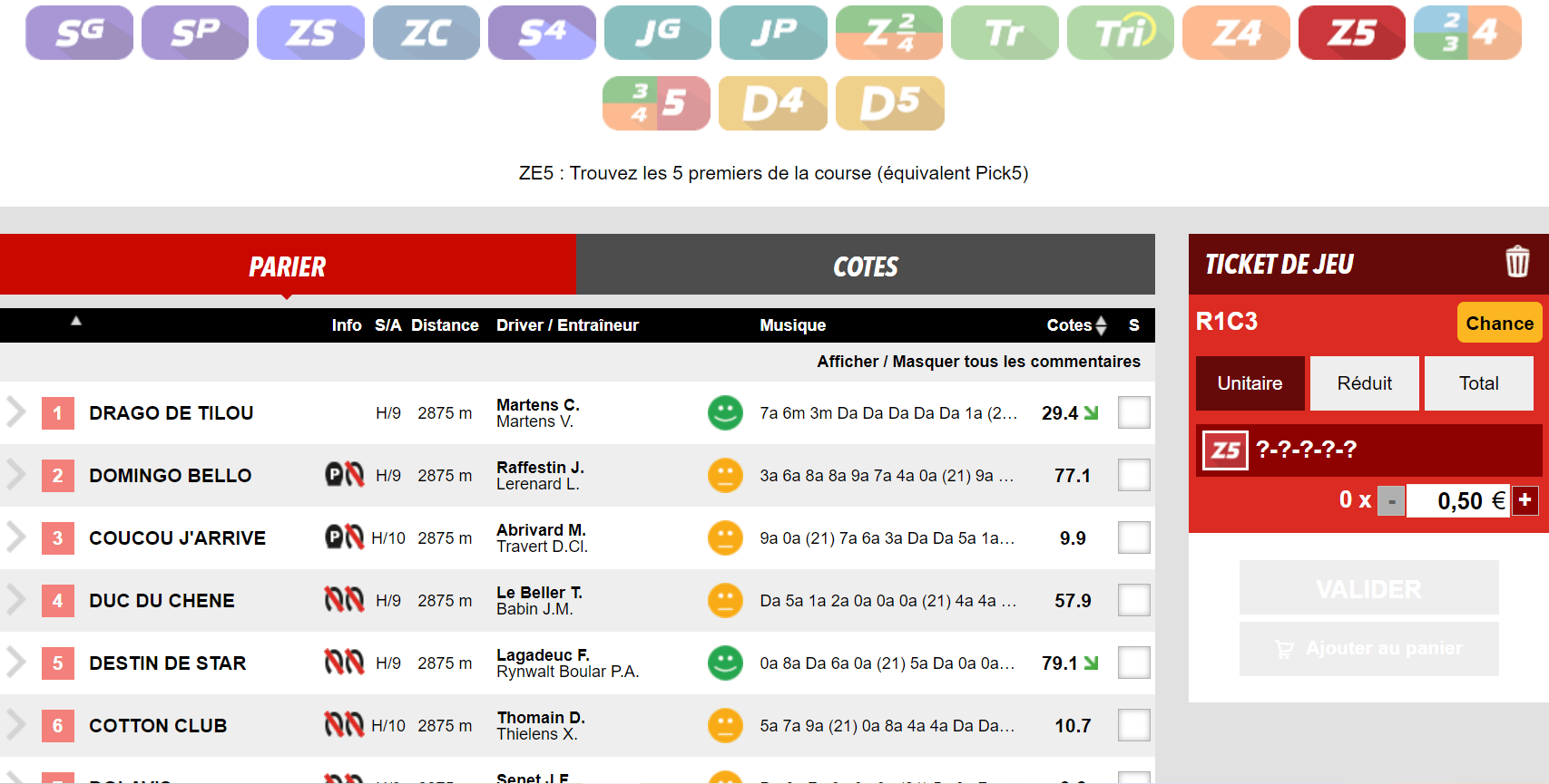 ZEturf quinté comment tenter sa chance ? Kelbet