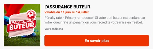 Assurance buteur PMU Euro 2024